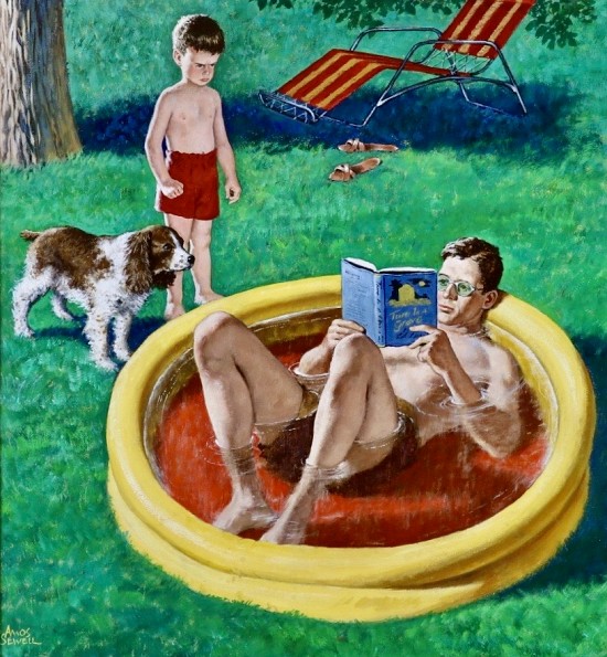 Wading Pool, Saturday Evening Post Cover